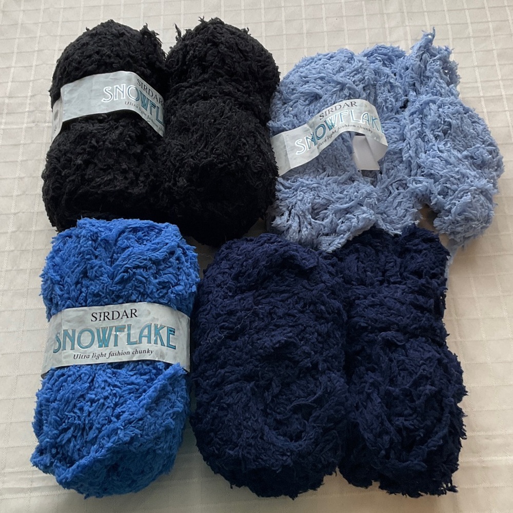 Multiple Skeins of Snuggly Snowflake Yarn